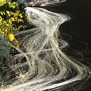 Lampe LED à <span class=keywords><strong>fibre</strong></span> <span class=keywords><strong>optique</strong></span> personnalisée, indice de protection IP33, télécommande, intensité variable, température de couleur multiple, décoration de mariage, lumière cascade fluide haute performance - Product Image 3