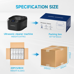 Nettoyeur ultrasonique électrique multifonction portable pour prothèses dentaires, appareils dentaires et fausses dents - Utilisation en extérieur, capacité de 220 ml - Product Image 5