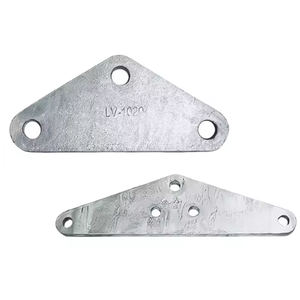 Plaque de jonction en L OEM disponible, plaque de connexion galvanisée pour raccordement de matériel de ligne de tour électrique - Product Image 2
