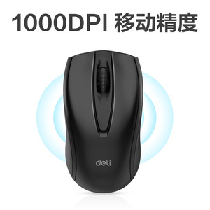 Deli <b>Wireless</b> <b>Mouse</b> 2.4G 1000Dpi Optical <b>For</b> Office Home <b>Laptop</b> Use - Product Image 4