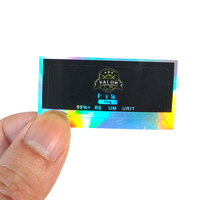 Stiker Hologram Perak VS-075 Kustomisasi Pribadi untuk Label dan Kotak Botol 3ml Air dan 10ml Minyak, Kemasan 10ml