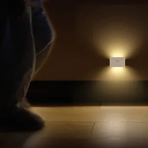 Banqcn Tipo C Recargable LED Luz Nocturna Inteligente Sensor de Movimiento Luz Nocturna para Pasillo Inodoro Luz Nocturna Dormitorio Lámpara de Cocina