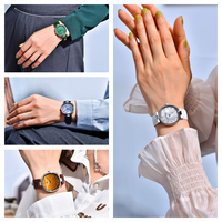Montres de sport élégantes et minimalistes PAGANI DESIGN PD-1825 pour femmes, bracelet en cuir saphir, mouvement à quartz, montre pour femmes