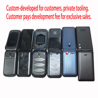 Téléphone Android à clapet double SIM 4G ODM, écran tactile, double écran, version globale, clavier, téléphone à clapet 4G
