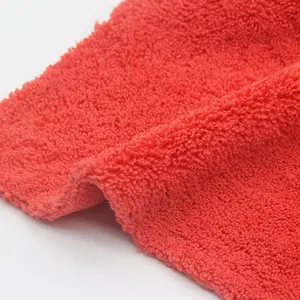 Long Pile Thick Edgeless Ultrasonic Cutting Detailing Cloth Car Drying Microfiber Cleaning Cloth Car Wash Clothcar Clothes