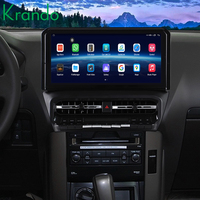 Autoradio Android 12 pouces avec Carplay, BT, lecteur multimédia stéréo pour Toyota Land Cruiser Prado 2010-2019, autoradio, navigation GPS