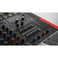 KV-1203D Mixeur audio USB sans fil professionnel 12 canaux avec réverbération intégrée, boutons personnalisables en alliage métallique pour utilisation à domicile, sur scène et en direct