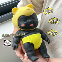 Poupée noire en peluche très populaire, jouet à presser et à faire jouer, jouet anti-stress à rebond lent, vente en gros, nouveaux produits phares