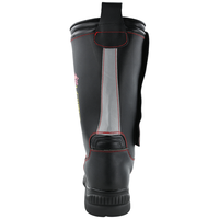 ANBEN FIRE RJX/AB-R-Bottes de pompier en cuir véritable avec embout en acier anti-incendie bottes de pompier ignifuges