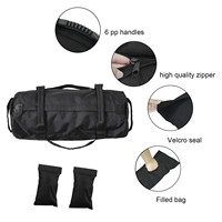 Sac de sable d'entraînement Mydays pour fitness en extérieur, poids réglable avec sac intérieur, essentiels pour la gym à domicile et les bootcamps intérieurs/extérieurs