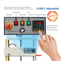Scelleuse verticale semi-automatique Wallepac FR-1100V pour canettes de boissons et barils, 110V/220V, machine à sceller les sacs plastiques à rouleaux
