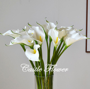 Y-H005 High Quality Real Touch EVA Calla <strong>Lily</strong> Artificial Flowers White Calla <strong>Lily</strong> for Wedding Party Home Decoration - Product Image 1