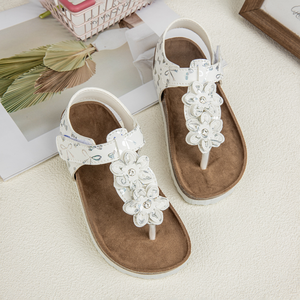 Sandalias de Playa para Niños con Diseño Floral y Suela de Corcho, Tallas 25-36, para Verano - Product Image 4