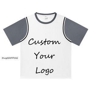 T-shirt unisexe à col rond en coton 100% de haute qualité, coupe classique, manches courtes, avec logo personnalisé, pour hommes, 2026 - Product Image 3