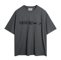 Camiseta de Manga Corta para Hombre GD YW T020205, Diseño Sólido, 100% Algodón, 240g, Corte Holgado, Transpirable, Secado Rápido, Ecológica