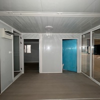 Vente en gros Maison conteneur préfabriquée mobile pour l'extérieur Villa Café-restaurant avec toilettes et chambre à coucher