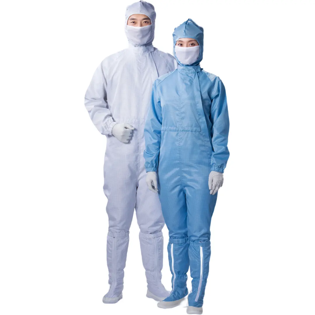CANMAX Anti-static Polyester clean room clothes Food Factory Uniform Coverall Reusable Work Clothes for Unisex