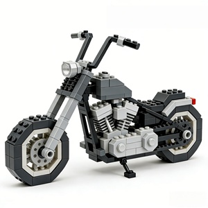 Modello Espositivo Fai-da-Te Personalizzato, Set di Blocchi di Costruzione in Plastica MOC per Moto Sportiva, Regalo e Decorazione per Adulti - Product Image 3