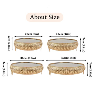 Support à gâteau rotatif pour réception de mariage avec couvercle, design moderne et luxueux, support à cupcakes durable avec dôme - Product Image 4