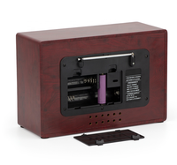 Radio rétro vintage classique Amazon pour la maison, Bluetooth, FM/AM/SW, lecteur USB et SD, style bois, couleur bleue