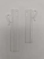 Accessoires de crochet de rideau en plastique incurvés réglables Crochet de levage étendu
