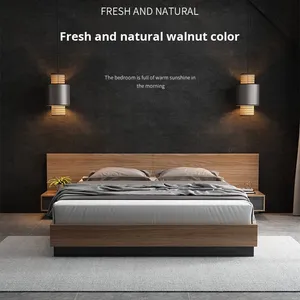<span class=keywords><strong>Lit</strong></span> de Rangement en <span class=keywords><strong>Bois</strong></span> Tatami <span class=keywords><strong>Japonais</strong></span> Moderne 1,8 m avec Panneau en Contreplaqué pour Chambre Parentale Appartement et Gîte - Product Image 2