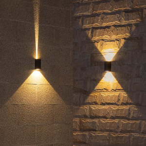 Lámpara de Pared LED SENZHAO de Alto CRI, Luz Ascendente y Descendente, Carcasa de Aluminio, IP65, para Decoración Exterior de Villas - Product Image 2