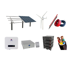 Sistema Híbrido Eólico Solar JINSUN Modelo 9 para Aplicaciones Industriales, Batería de Plomo-Ácido, 50/60Hz, Solución de Nueva Energía - Product Image 1