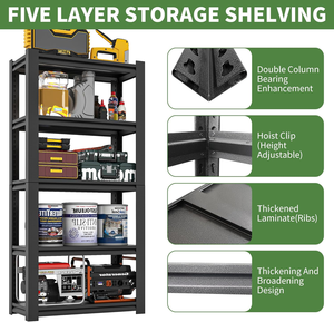 Estante de almacenamiento de almacén Industrial de <span class=keywords><strong>Corea</strong></span>, estante apilable de acero, estante de estantería sin pernos de hierro - Product Image 6