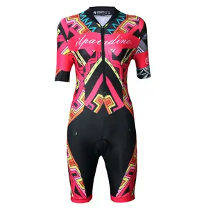 Pabrik Grosir Triathlon Suit Sublimasi Triathlon Suit Bersepeda Memakai Disesuaikan Disublimasikan Triathlon Suit