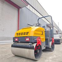 Compacteur routier mini à double tambour vibrant de 2,5 tonnes, neuf, fourni directement par l'usine, pour la construction routière et le compactage d'asphalte