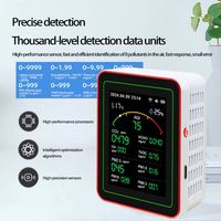 Moniteur d'air ZN-MT29 compatible avec l'application, détection de 8 polluants, écran HD, économie d'énergie pour la salle de sport et le bureau