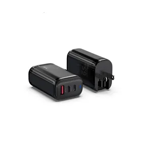 Caricatore da parete trasparente per la creatività della glassa 3 porte PD Power Delivery Fast Charge Block Quick PD3.0 65W Charger