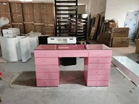 Bureau de manucure en toile, 2022, pour Salon de manucure, rose, Style français classique, réception d'ongles, 5 ans
