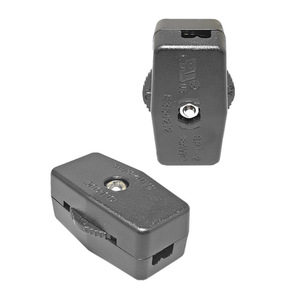 Wit Zwart US SPT-2 Elektronische Inline Enkelpolige 1NO1NC aan uit Gear Draaiknop Stroomschakelaar 18AWG 6A <span class=keywords><strong>120V</strong></span> - Product Image 3