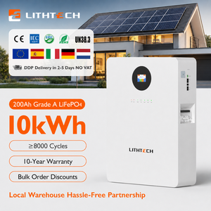 Batterie au lithium-ion phosphate 48V avec BMS 51.2V 200Ah, garantie 10 ans, 10kWh, 15kWh, 20kWh - Product Image 1