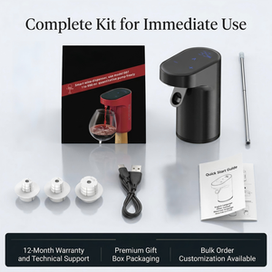 Aérateur de <span class=keywords><strong>vin</strong></span> portable rechargeable certifié CE, distributeur automatique de <span class=keywords><strong>vin</strong></span> électrique pour les amateurs de <span class=keywords><strong>vin</strong></span>, accessoires pour boissons - Product Image 4