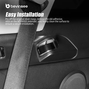 Bevinsee - Extensor de Cinturón de Seguridad de Aluminio con Ganchos de Fijación para <span class=keywords><strong>BMW</strong></span> <span class=keywords><strong>E92</strong></span> 335d 335i 325xi 330xi <span class=keywords><strong>330xd</strong></span> 328xi 2005-2013 - Product Image 2