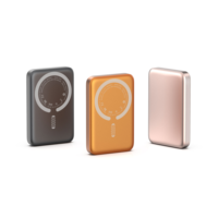 Nouveauté : Chargeur portable sans fil magnétique en alliage d'aluminium 10000 mAh, batterie externe compacte à charge rapide
