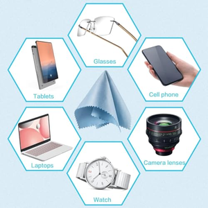 Kits de chiffons de polissage antibactériens de haute qualité, sans rayures, non pelucheux et absorbants en microfibre pour le nettoyage des vitres - Product Image 3