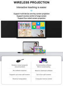 <span class=keywords><strong>Pizarra</strong></span> Nano Plegable: Diseño de Doble Pliegue, Escribible con Tiza, Táctil Interactiva, Diseñada para la Colaboración en el Aula Inteligente - Product Image 3