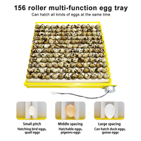 Haute 156 Oeuf Multifonction Rouleau Plateau À Oeufs 220V 110V 12V Mini Moteur Incubateur Automatique pour Oiseaux Poulet Canard Caille pour Fermes