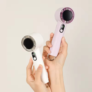 3000mAh 100 Speed Wind Digital Display Led Flashlight USB Electric Custom Rechargeable Portable Fan <b>Hand</b> Held <b>Mini</b> Turbo Fan - Product Image 6