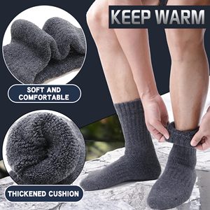 Merino Wool <b>Socks</b> Super Thick Thermal Hiking Winter Warm Boot Heavy <b>Soft</b> Cozy <b>Socks</b> for Cold Weather - Product Image 4