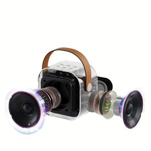 Mini microphone sans fil et haut-parleur Bluetooth pour enfants - Système audio domestique personnalisé pour karaoké - Product Image 4