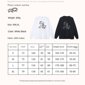 Autumn Winter <b>Men's</b> New Fashion Brand Knitted Long-Sleeved Black Myth Wukong Printed T-Shirt 100% Cotton Loose Fit for <b>Men</b> - Product Image 4