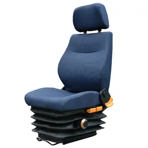 Asiento de camión con respaldo de perfil bajo y comodidad al por mayor con sistema de suspensión mecánica, asientos de coche para camiones pesados de China