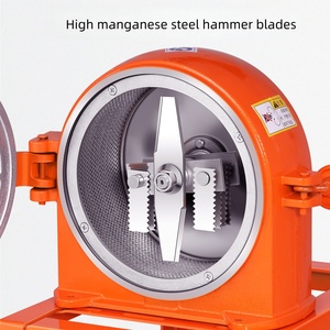 Petit moulin à granulés à matrice plate 220 V, machine électrique de fabrication de granulés <span class=keywords><strong>d</strong></span>'aliments pour volailles pour petites exploitations agricoles - Product Image 2