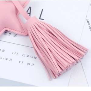 Custom Colorful Genuine Car PU Leather Braided Rope Keychain / <b>Key</b> <b>Ring</b> Strap - Product Image 6