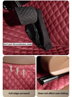 Tapis de Sol de Voiture Sur Mesure Accessoires Intérieurs 360 Degrés Faux Cuir Double Couche Tapis Entièrement Recouvert